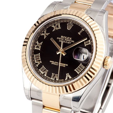 rolex datejust ii black roman dial|Rolex Datejust with roman numerals.